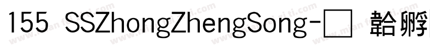 155 SSZhongZhengSong字体转换